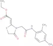 Ethyl 2-(3-{[(2,4-dimethylphenyl)carbamoyl]methyl}-4-oxo-1,3-thiazolidin-2-ylidene)acetate