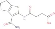 3-({3-Carbamoyl-4H,5H,6H-cyclopenta[b]thiophen-2-yl}carbamoyl)propanoic acid