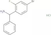 (4-Bromo-2-fluorophenyl)(phenyl)methanamine hydrochloride