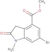Methyl 6-bromo-1-methyl-2-oxo-2,3-dihydro-1H-indole-4-carboxylate