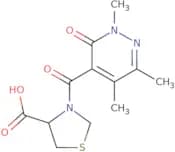 3-(2,5,6-Trimethyl-3-oxo-2,3-dihydropyridazine-4-carbonyl)-1,3-thiazolidine-4-carboxylic acid