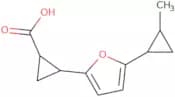 2-[5-(2-Methylcyclopropyl)furan-2-yl]cyclopropane-1-carboxylic acid