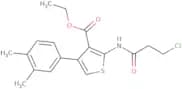 Ethyl 2-(3-chloropropanamido)-4-(3,4-dimethylphenyl)thiophene-3-carboxylate