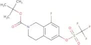 tert-Butyl 8-fluoro-6-(trifluoromethanesulfonyloxy)-1,2,3,4-tetrahydroisoquinoline-2-carboxylate
