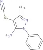 [(5-Amino-3-methyl-1-phenyl-1H-pyrazol-4-yl)sulfanyl]formonitrile