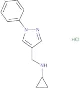 N-[(1-Phenyl-1H-pyrazol-4-yl)methyl]cyclopropanamine hydrochloride