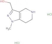 {1-Methyl-1H,4H,5H,6H,7H-pyrazolo[4,3-c]pyridin-3-yl}methanol dihydrochloride