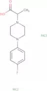 2-[4-(4-Fluorophenyl)piperazin-1-yl]propanoic acid dihydrochloride