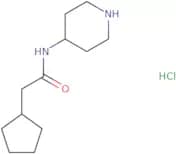 2-Cyclopentyl-N-(piperidin-4-yl)acetamide hydrochloride