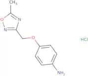 4-[(5-Methyl-1,2,4-oxadiazol-3-yl)methoxy]aniline hydrochloride