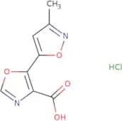 5-(3-Methyl-1,2-oxazol-5-yl)-1,3-oxazole-4-carboxylic acid hydrochloride