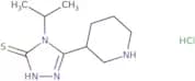 5-(Piperidin-3-yl)-4-(propan-2-yl)-4H-1,2,4-triazole-3-thiol hydrochloride