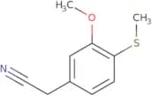 2-[3-Methoxy-4-(methylsulfanyl)phenyl]acetonitrile