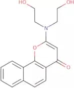 2-[Bis(2-hydroxyethyl)amino]benzo[H]chromen-4-one