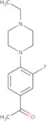 1-[4-(4-Ethylpiperazin-1-yl)-3-fluorophenyl]ethan-1-one