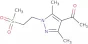 1-[1-(2-Methanesulfonylethyl)-3,5-dimethyl-1H-pyrazol-4-yl]ethan-1-one