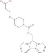 3-((1-[(9H-Fluoren-9-ylmethoxy)carbonyl]piperidin-4-yl)oxy)propanoic acid