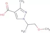 1-(1-Methoxypropan-2-yl)-3-methyl-1H-pyrazole-4-carboxylic acid