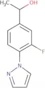 (1R)-1-[3-Fluoro-4-(1H-pyrazol-1-yl)phenyl]ethan-1-ol
