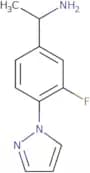 (1R)-1-[3-Fluoro-4-(1H-pyrazol-1-yl)phenyl]ethan-1-amine