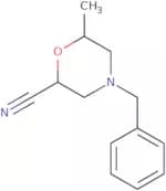 rac-(2R,6S)-4-Benzyl-6-methylmorpholine-2-carbonitrile