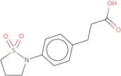 3-[4-(1,1-Dioxo-1λ⁶,2-thiazolidin-2-yl)phenyl]propanoic acid