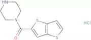 1-{Thieno[3,2-b]thiophene-2-carbonyl}piperazine hydrochloride