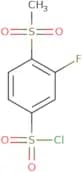 3-Fluoro-4-methanesulfonylbenzene-1-sulfonyl chloride