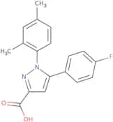 1-(2,4-Dimethylphenyl)-5-(4-fluorophenyl)-1H-pyrazole-3-carboxylic acid