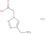 2-[4-(Aminomethyl)-1H-1,2,3-triazol-1-yl]acetic acid hydrochloride