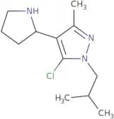 5-Chloro-3-methyl-1-(2-methylpropyl)-4-(pyrrolidin-2-yl)-1H-pyrazole