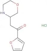 1-(Furan-2-yl)-2-(morpholin-3-yl)ethan-1-one hydrochloride