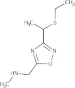 ({3-[1-(Ethylsulfanyl)ethyl]-1,2,4-oxadiazol-5-yl}methyl)(methyl)amine