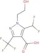 5-(Difluoromethyl)-1-(2-hydroxyethyl)-3-(trifluoromethyl)-1H-pyrazole-4-carboxylic acid