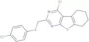 3-Chloro-5-{[(4-chlorophenyl)sulfanyl]methyl}-8-thia-4,6-diazatricyclo[7.4.0.0,2,7]trideca-1(9),2,…