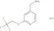 [2-(2,2,2-Trifluoroethoxy)pyridin-4-yl]methanamine hydrochloride