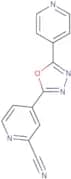 4-(5-Pyridin-4-yl-1,3,4-oxadiazol-2-yl)pyridine-2-carbonitrile