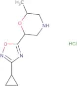 rac-(2R,6R)-2-(3-Cyclopropyl-1,2,4-oxadiazol-5-yl)-6-methylmorpholine hydrochloride