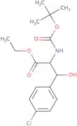 Ethyl 2-{[(tert-butoxy)carbonyl]amino}-3-(4-chlorophenyl)-3-hydroxypropanoate