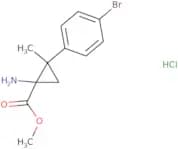 Methyl 1-amino-2-(4-bromophenyl)-2-methylcyclopropane-1-carboxylate hydrochloride