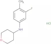 N-(3-Fluoro-4-methylphenyl)oxan-4-amine hydrochloride