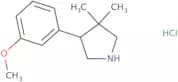 4-(3-Methoxyphenyl)-3,3-dimethylpyrrolidine hydrochloride