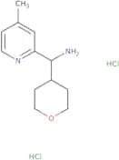 (4-Methylpyridin-2-yl)(oxan-4-yl)methanamine dihydrochloride