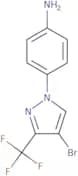 4-[4-Bromo-3-(trifluoromethyl)-1H-pyrazol-1-yl]aniline