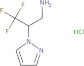 3,3,3-Trifluoro-2-(1H-pyrazol-1-yl)propan-1-amine hydrochloride