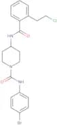 N-(4-Bromophenyl)-4-[2-(2-chloroethyl)benzamido]piperidine-1-carboxamide