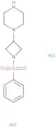 1-[1-(Benzenesulfonyl)azetidin-3-yl]piperazine dihydrochloride