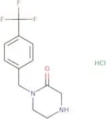 1-{[4-(Trifluoromethyl)phenyl]methyl}piperazin-2-one hydrochloride