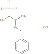 3-(Benzylamino)-1,1,1-trifluorobutan-2-ol hydrochloride