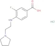 3-Fluoro-4-{[2-(pyrrolidin-1-yl)ethyl]amino}benzoic acid hydrochloride